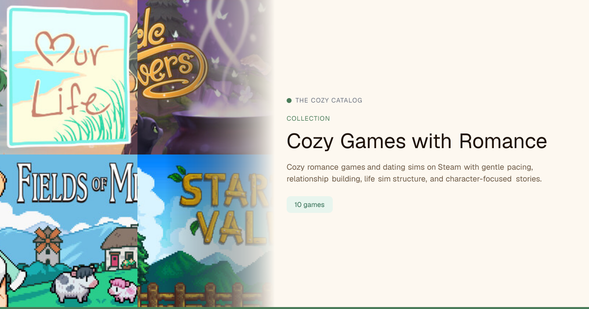 Best Cozy Romance Games and Dating Sims on Steam | The Cozy Catalog